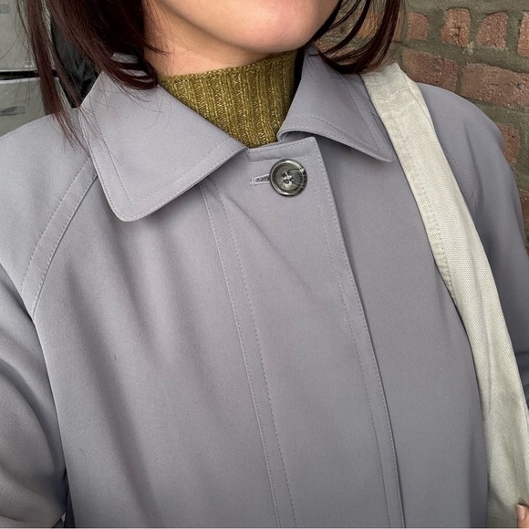 Gallery Women's Gray Trench Coat - Picture 4 of 11